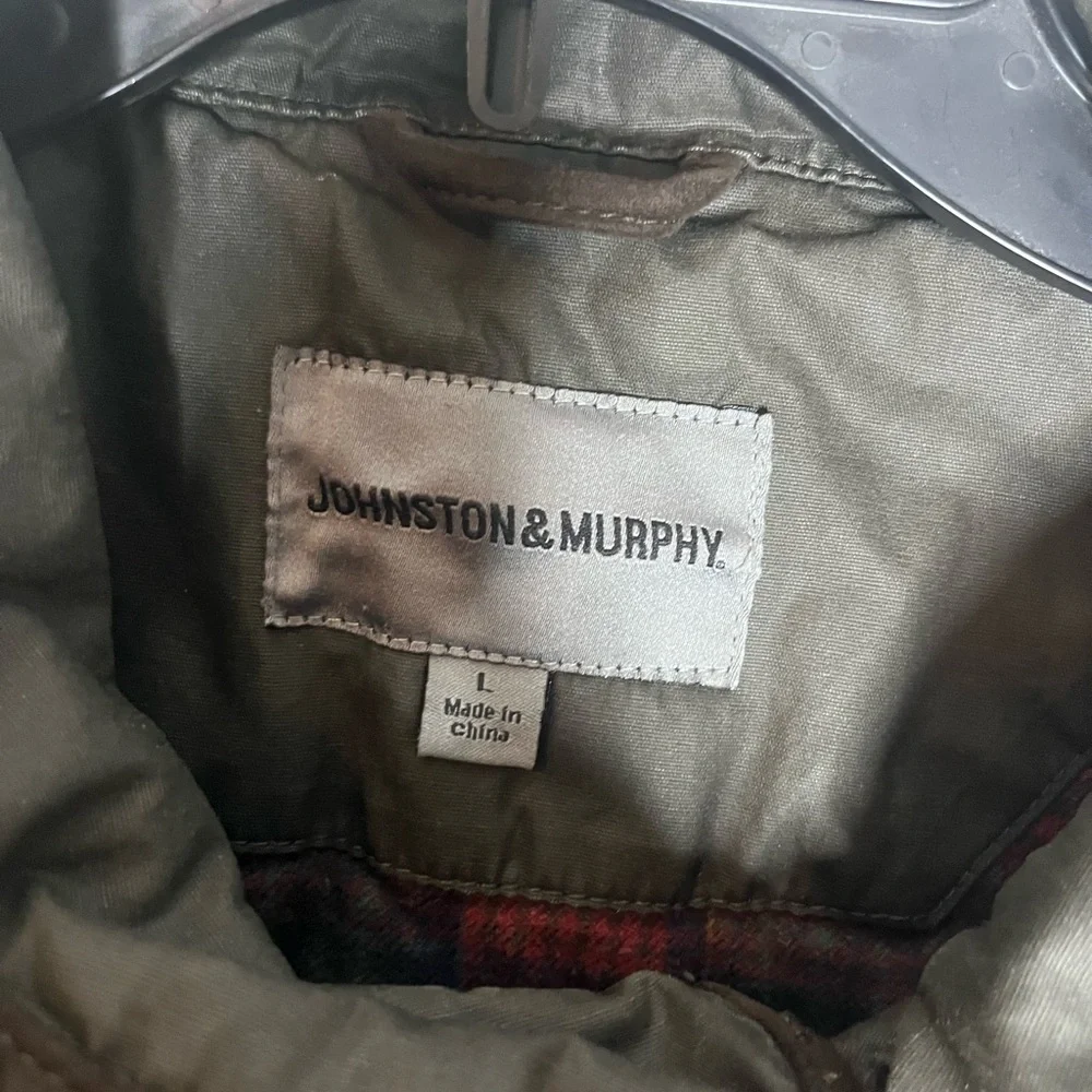 Johnston and Murphy dark brown cotton barn coat size large